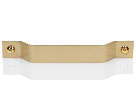 Uchwyt do szuflad, biurek i komód ze szczotkowanego mosiądzu