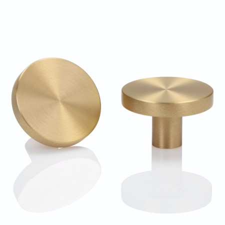 CARLO "L" uchwyt do mebli pokojowych, kuchennych, z mosiądzu